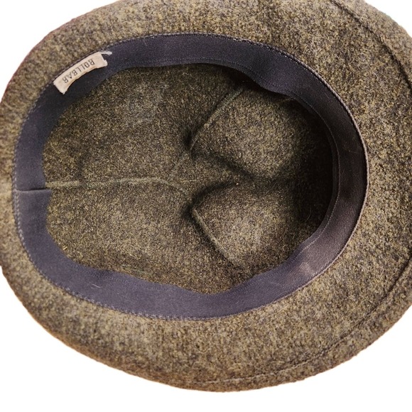 Vintage Rollbar Top Hat Adult Gray Dome Crown Braided Band Classic 70s - Picture 5 of 15